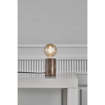 Nordlux Siv lampa stołowa 1x60W brązowy/czarny 45875018