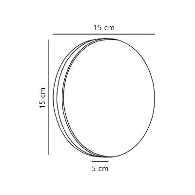 Nordlux Artego Round kinkiet zewnętrzny 1x8 W czarny 46941003