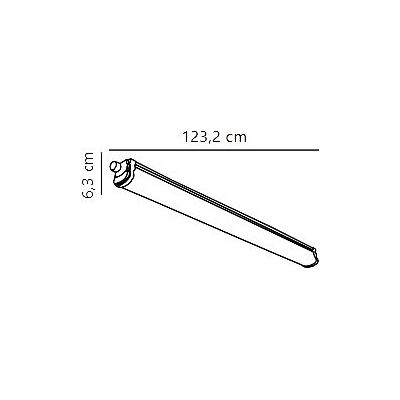 Nordlux Oakland lampa garażowa 22 W 123,2 cm 47736101