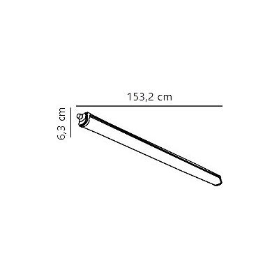 Nordlux Oakland lampa garażowa 55 W 153,2 cm 47766101