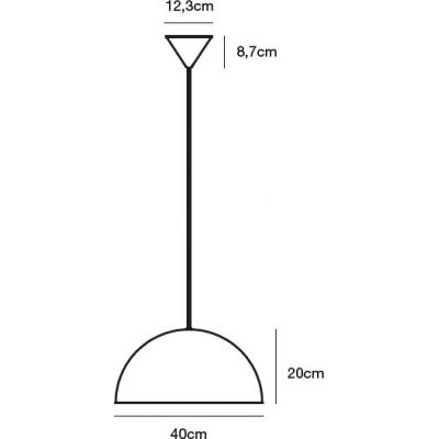Nordlux Ellen lampa wisząca 1x40W biała 48573001
