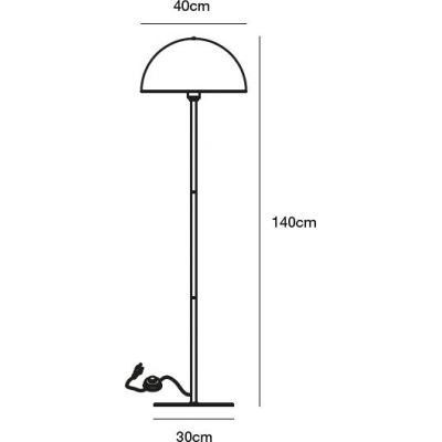 Nordlux Ellen lampa stojąca 1x40W czarna 48584003