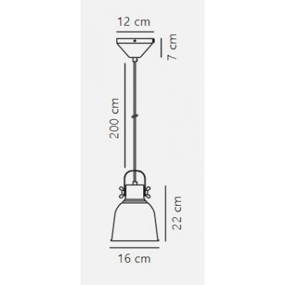 Nordlux Adriana lampa wisząca 1x25 W czarna 48783003