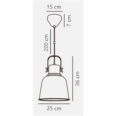 Nordlux Adriana lampa wisząca 1x40 W czarna 48793003