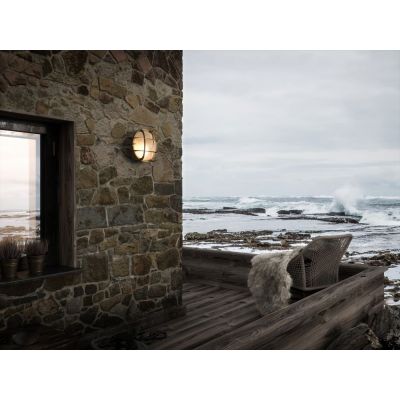 Nordlux Polperro kinkiet zewnętrzny 1x12,5 W mosiądz 49021035