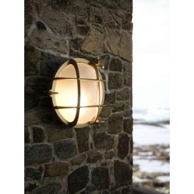 Nordlux Polperro kinkiet zewnętrzny 1x12,5 W mosiądz 49021035