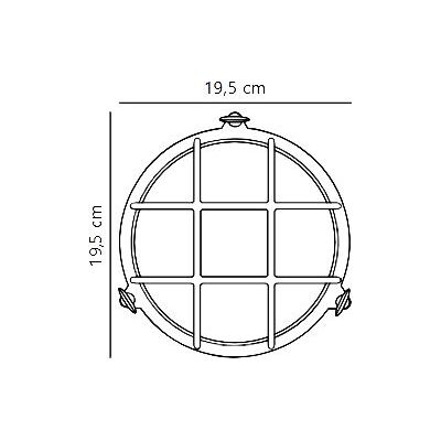 Nordlux Polperro kinkiet zewnętrzny 1x12,5 W mosiądz 49021035