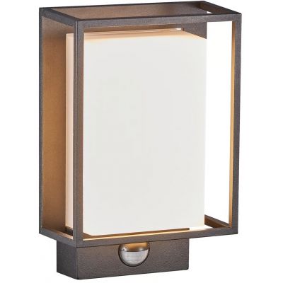 Nordlux Nestor kinkiet zewnętrzny z czujnikiem ruchu i zmierzchu 1x8 W czarny 49051503