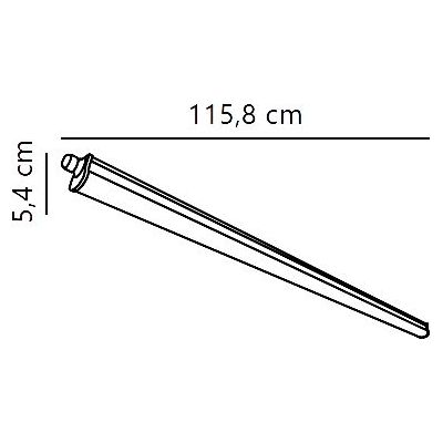 Nordlux Westport lampa garażowa 39 W 115,8 cm 49676110