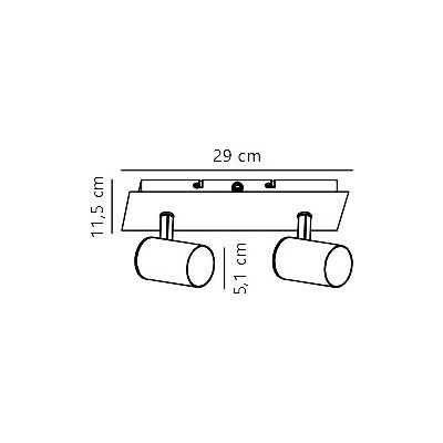 Nordlux Frida lampa podsufitowa 2x35 W biała 49810101