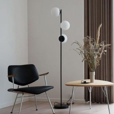 Nordlux Lilly lampa stojąca 3x40W czarny/biały 48613003