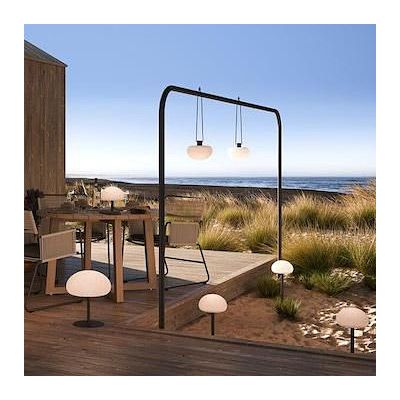 Nordlux Sponge To Go lampa stojąca zewnętrzna 1x4,8 W biała-czarna 2018145003