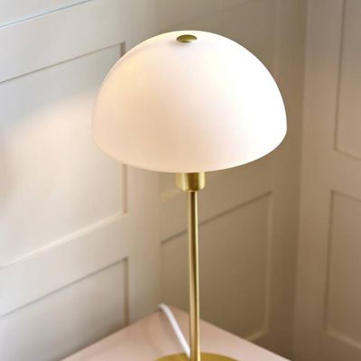 Nordlux Ellen lampa stołowa 1x40 W biała-mosiądz 2112305035