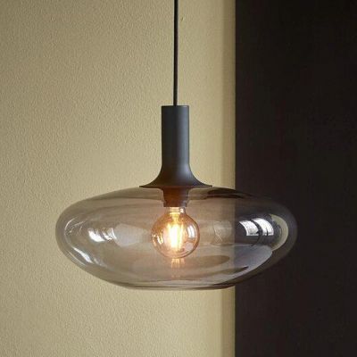 Nordlux Alton lampa wisząca 1x60 W czarna-przydymiona 48973047