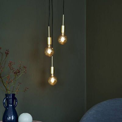 Nordlux Paco lampa wisząca 3x40 W mosiądz 2112063035