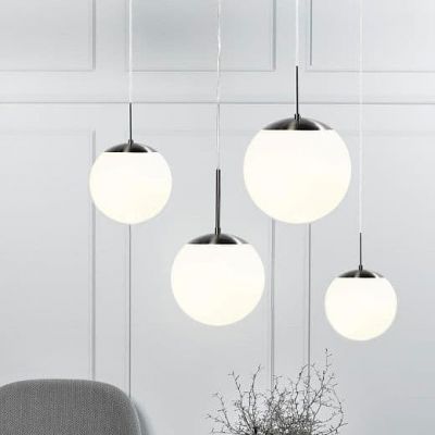 Nordlux Cafe 30 lampa wisząca 1x60W biała/srebrna 39583001