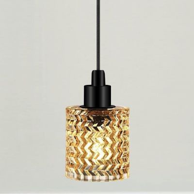 Nordlux Hollywood lampa wisząca 1x60W czarna/szkło bursztynowe 46483027