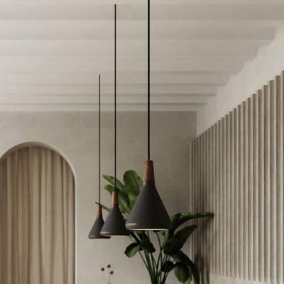 Nordlux DFTP Nori 18 lampa wisząca 1x40W czarny/brązowy 2120803003