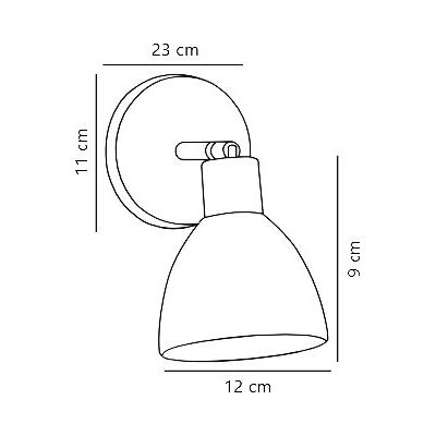Nordlux Ray kinkiet 1x25 W czarny 63191003