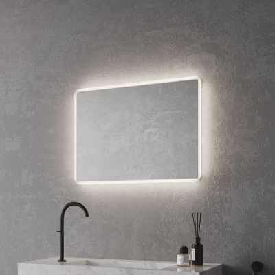 Nordlux Dovina lustro 60x80 cm prostokątne z oświetleniem LED białe 2310271000