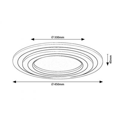 Rabalux Taneli 2 lampa wisząca 1x56 W biała 71314