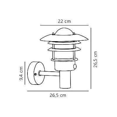 Nordlux Lønstrup kinkiet zewnętrzny z czujnikiem ruchu i zmierzchu 1x60 W ocynkowany 71432031