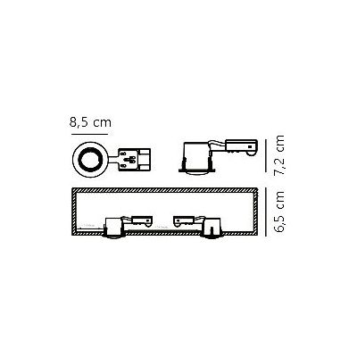 Nordlux Mixit lampa do zabudowy 1x8 W biała 71810101