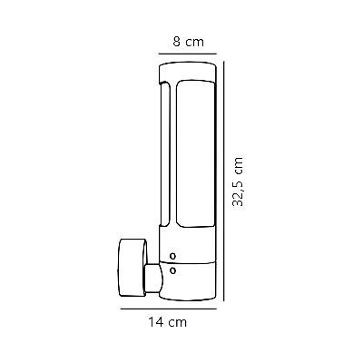 Nordlux Helix kinkiet zewnętrzny 1x8 W corten 77479938