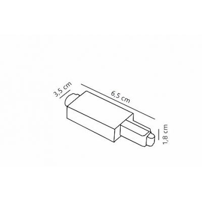 Nordlux Link łącznik prosty czarny 79039903