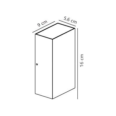 Nordlux Rold kinkiet zewnętrzny 2x5 W czarny 84151003