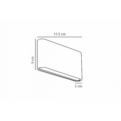 Nordlux Kinver kinkiet zewnętrzny 2x8,5 W czarny 84181003