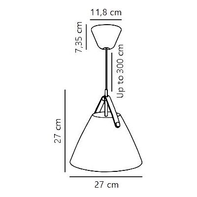 Nordlux Strap 27 lampa wisząca 1x40 W beżowa 84333009