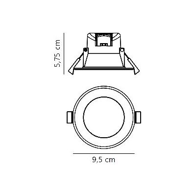 Nordlux Birla lampa do zabudowy 1x7 W biała 84950001