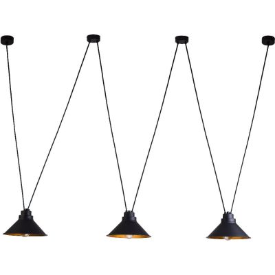 Nowodvorski Lighting Perm 3 lampa wisząca 3x25 W czarna 9146