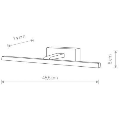 Nowodvorski Lighting Van Gogh kinkiet 1x8W LED biały 9348