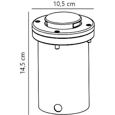 Nordlux Tilos lampa najazdowa 1x5 W stal nierdzewna 96409934