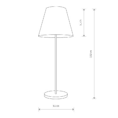 Nowodvorski Lighting Moss lampa stojąca 1x25 W czarna 9736