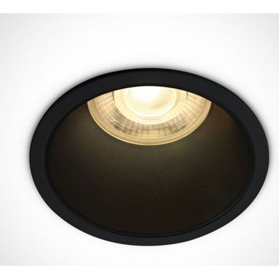 One Light lampa do zabudowy 1x10 W czarna 10105AD/B/B