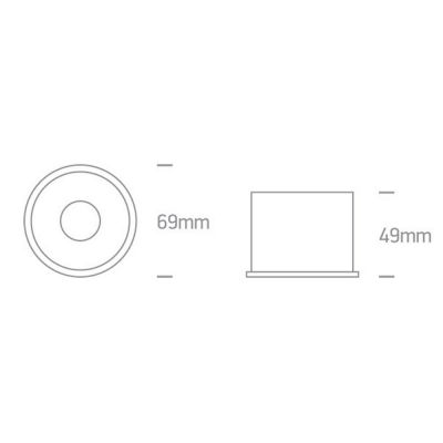 One Light Dinar lampa do zabudowy 1x50 W mosiądz 10105AD/B/BS