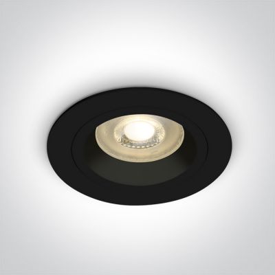 One Light Jalia lampa do zabudowy 1x50W czarna 10105ALG/B