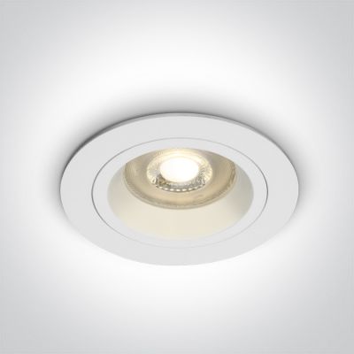 One Light Jalia lampa do zabudowy 1x50W biała 10105ALG/W