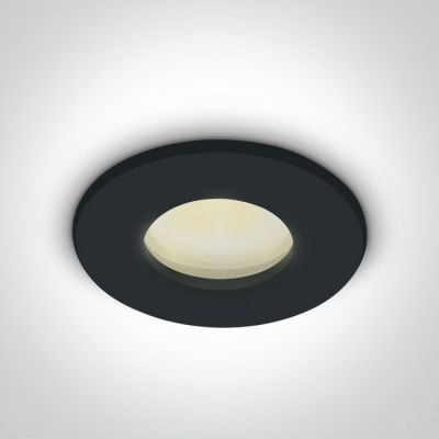 One Light Arminu lampa do zabudowy 1x50W czarna 10105R/B