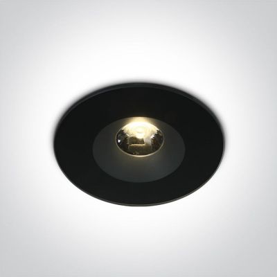 One Light Baida lampa podsufitowa zewnętrzna 1x6W czarna 10106V/B/W