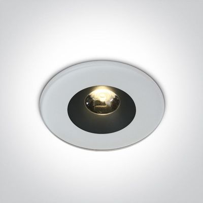One Light Baida lampa podsufitowa zewnętrzna 1x6W biała 10106V/W/W