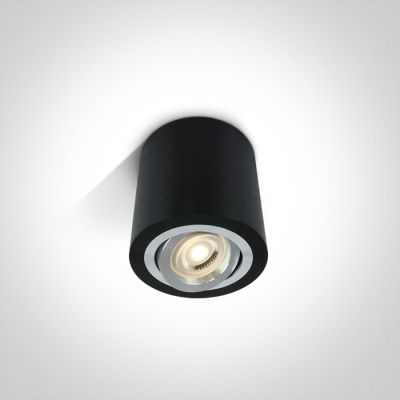 One Light Krokos lampa podsufitowa 1x10W czarny/biały 12105AB/B