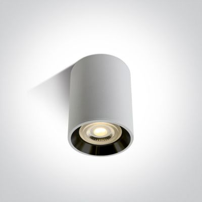 One Light Lawrio lampa podsufitowa 1x10W biały/czarny 12105AL/W/B