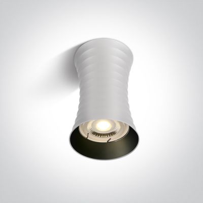 One Light Milas lampa podsufitowa 1x10W biała 12105L/W