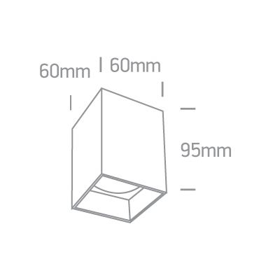 One Light Nikomidia lampa podsufitowa 1x10W czarny/mosiądz 12105NA/B