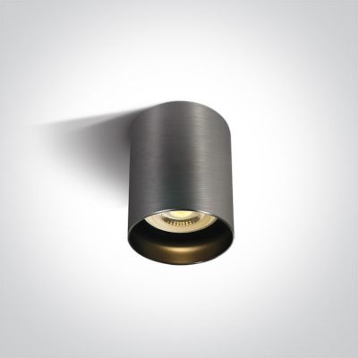One Light Muzaki lampa podsufitowa 1x10W szary metaliczny/czarny 12105N/MG