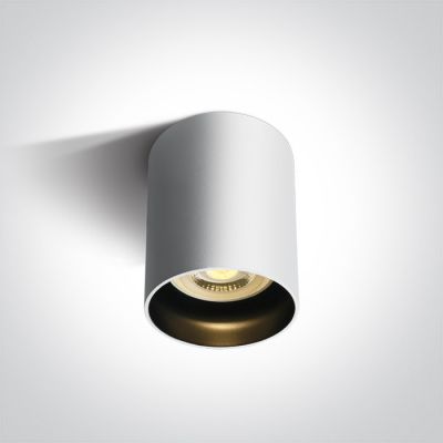 One Light Muzaki lampa podsufitowa 1x10W biały/czarny 12105N/W